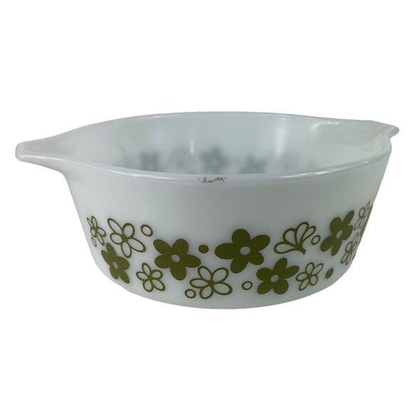 Pyrex Spring Blossom Crazy Daisy Cinderella 1.5 pt Casserole Dish 472 - Picture 4 of 11